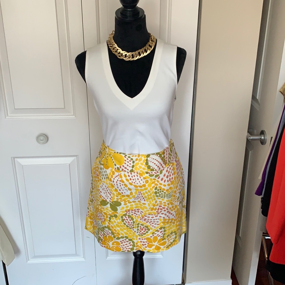 J Crew Fiji Floral Linen Mini Skirt